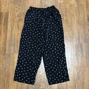 Carole Little Black Patterned Pants